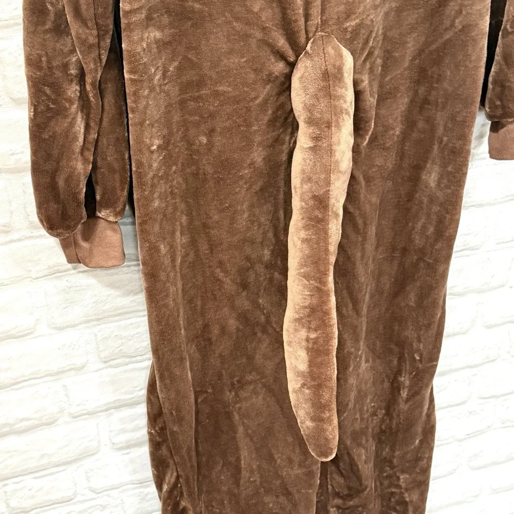 Adult Kangaroo Halloween Costume L-XL Rubies One-Piece Hooded Jumpsuit Fast Ship
